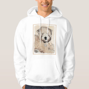 Zachte wielschilderende schilderkunst met wielcoat hoodie