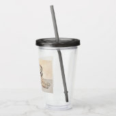 Zachte wielschilderende schilderkunst met wieltjes acryl drinkbeker (Links)