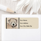 Zachte wielschilderende schilderkunst met wieltjes etiket (Insitu)