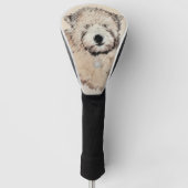 Zachte wielschilderende schilderkunst met wieltjes golfheadcover (Voorkant)