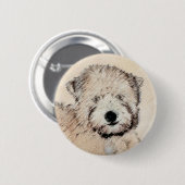 Zachte wielschilderende schilderkunst met wieltjes ronde button 5,7 cm (Voorkant /achterkant)