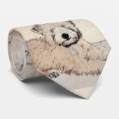 Zachte wielschilderende schilderkunst met wieltjes stropdas (Opgerold)