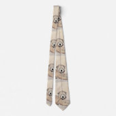 Zachte wielschilderende schilderkunst met wieltjes stropdas (Achterkant)