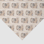 Zachte wielschilderende schilderkunst met wieltjes tissuepapier (Detail)