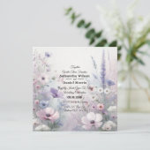 Zachte Wildflower Meadow Daydreams Kaart (Staand voorkant)