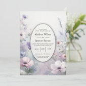 Zachte Wildflower Meadow Daydreams Kaart (Staand voorkant)