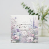 Zachte Wildflower Meadow Daydreams Kaart (Staand voorkant)