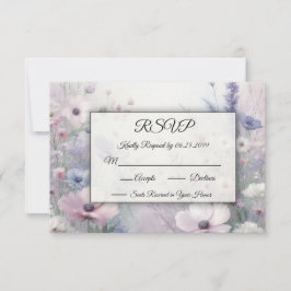 Zachte Wildflower Meadow Daydreams RSVP Kaartje