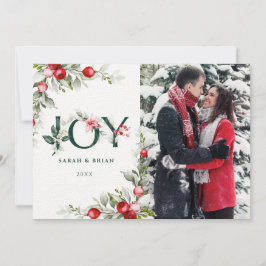 Zachte Winter Berry JOY kerstkaart Kaart