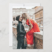 Zachte Winter Berry-kerstbruiloft | Foto Save The Date (Achterkant)