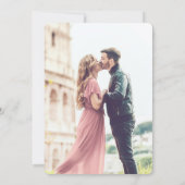 Zachte Winter Berry-kerstbruiloft | Foto Save The Date (Achterkant)