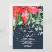 Zachte Winter Berry-kerstbruiloft Kaart (Voorkant)