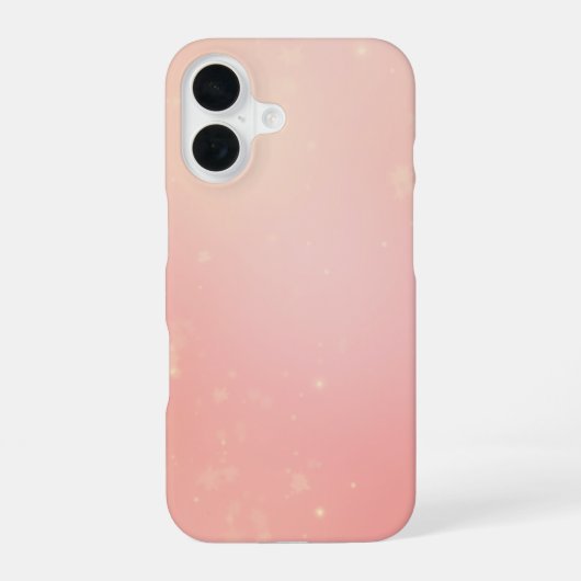 Zachte Winter Glow iPhone Case 16 Hoesje (Achterkant)