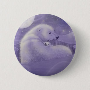 Zachte Winter Polar Beer en Cub Pinback Button