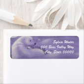 Zachte Winter Polar Beren Retouradreslabels Etiket (Insitu)