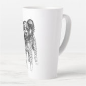 Zachte Winter Schaduwen Latte Mok (Rechterhoek)
