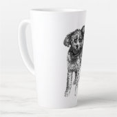 Zachte Winter Schaduwen Latte Mok (Linkerhoek)