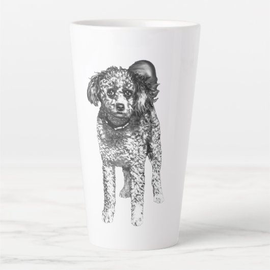 Zachte Winter Schaduwen Latte Mok (Voorkant)