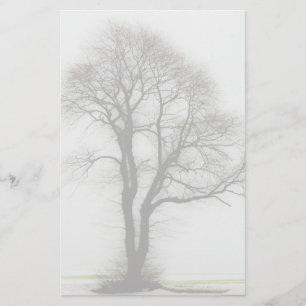 Zachte winterboom briefpapier