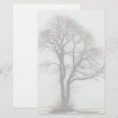 Zachte winterboom briefpapier (Voorkant / Achterkant)