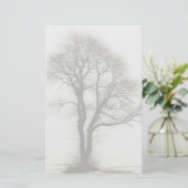 Zachte winterboom briefpapier (Staand voorkant)