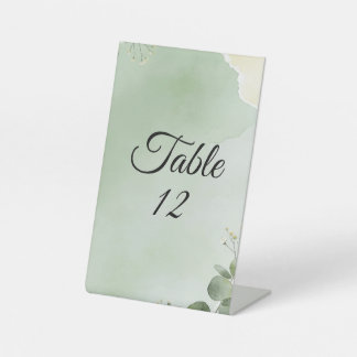 Zachte Winterdagdroom Tafel Sign Reclamebord Met Voetstuk