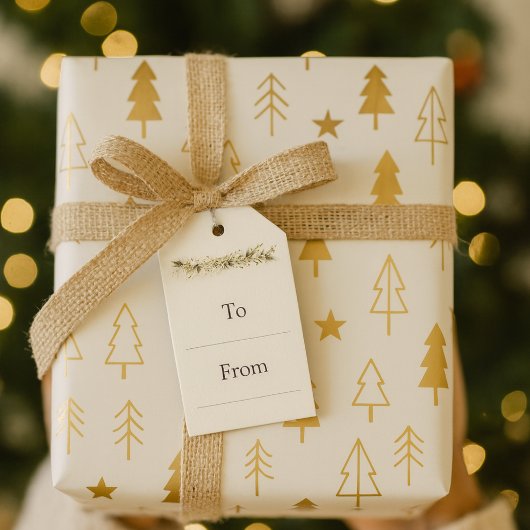 Zachte Winterdennen Cadeaubijlage Cadeaulabel