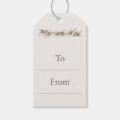 Zachte Winterdennen Cadeaubijlage Cadeaulabel (Voorkant)