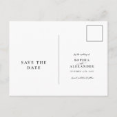 Zachte winterse waterverf bewaar de datum briefkaart (Achterkant)