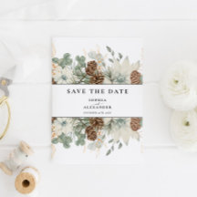 Zachte winterse waterverf bewaar de datum