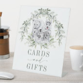 Zachte wintervakantie Arctic Animals Kaarten & ges Reclamebord Met Voetstuk (Insitu)