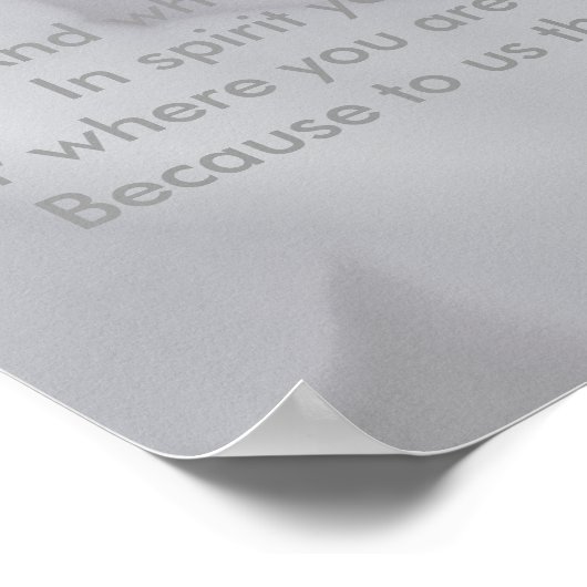 Zachte witte bladen ... poster (Hoek)