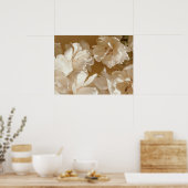 Zachte Witte Bloem Poster (Keuken)