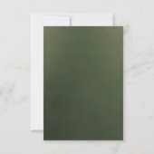 Zachte Witte Bloemige Groene Bedankkaart (Achterkant)