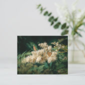 Zachte Witte Bloesems met Vlinders Briefkaart (Staand voorkant)