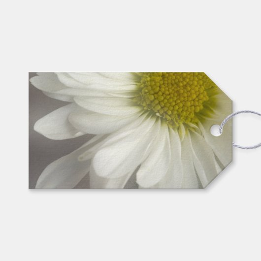 Zachte Witte Dagen over Grijze Labels voor het huw Cadeaulabel (Voorkant (Horizontaal))