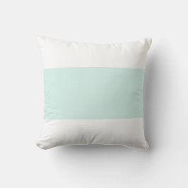 Zachte witte en cyaan groene pastel bar ontwerp kussen