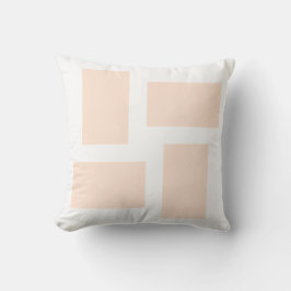 Zachte witte en perzik pasteltinten abstract ontwe kussen