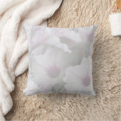 Zachte witte en roze petunias Pillow Kussen (Deken)