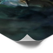 zachte witte en roze rozen, geverfd poster (Hoek)