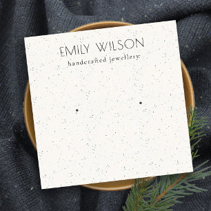 Zachte witte keramische textuurstaaf met oormerk vierkante visitekaartje