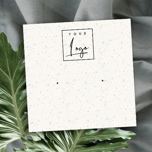 Zachte witte keramische textuurstaaf met oormerk vierkante visitekaartje