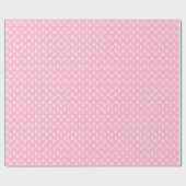 Zachte witte pootafdruk op roze cadeaupapier (Vlak)