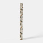 Zachte Witte Roos Beige Bloemmotief iPhone Hoesje (Rechterkant)