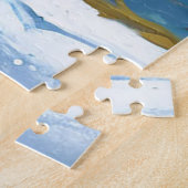 ❄️ Zachte Witte Winter Konijn Cadeau Voor Kinderen Legpuzzel (Zijkant)