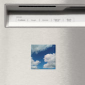 Zachte witte wolken magneet (Insitu (Vaatwasser))