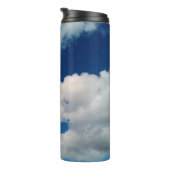 Zachte witte wolken thermosbeker (Geroteerd rechts)