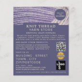 Zachte wol, broekwinkel, varkenswinkel, Adverteren Flyer (Voorkant)