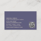 Zachte wol, pendeltje, Garnenwinkel Visitekaartje (Achterkant)