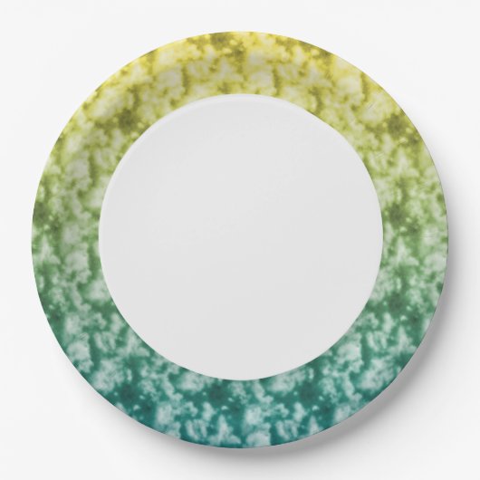 Zachte wolken 1 papieren bordje (Voorkant)